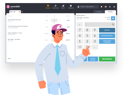 Vinzi rapid si sigur cu casa de marcat folosind SmartBill POS